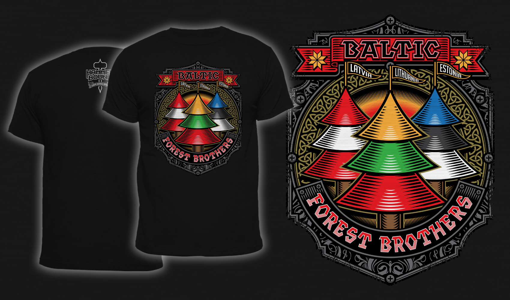 Baltic Forest Brothers - Men's T-Shirt Black