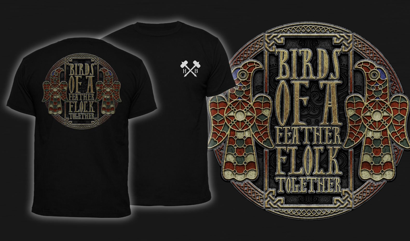 Birds Of A Feather Flock Together - Men's T-Shirt Black