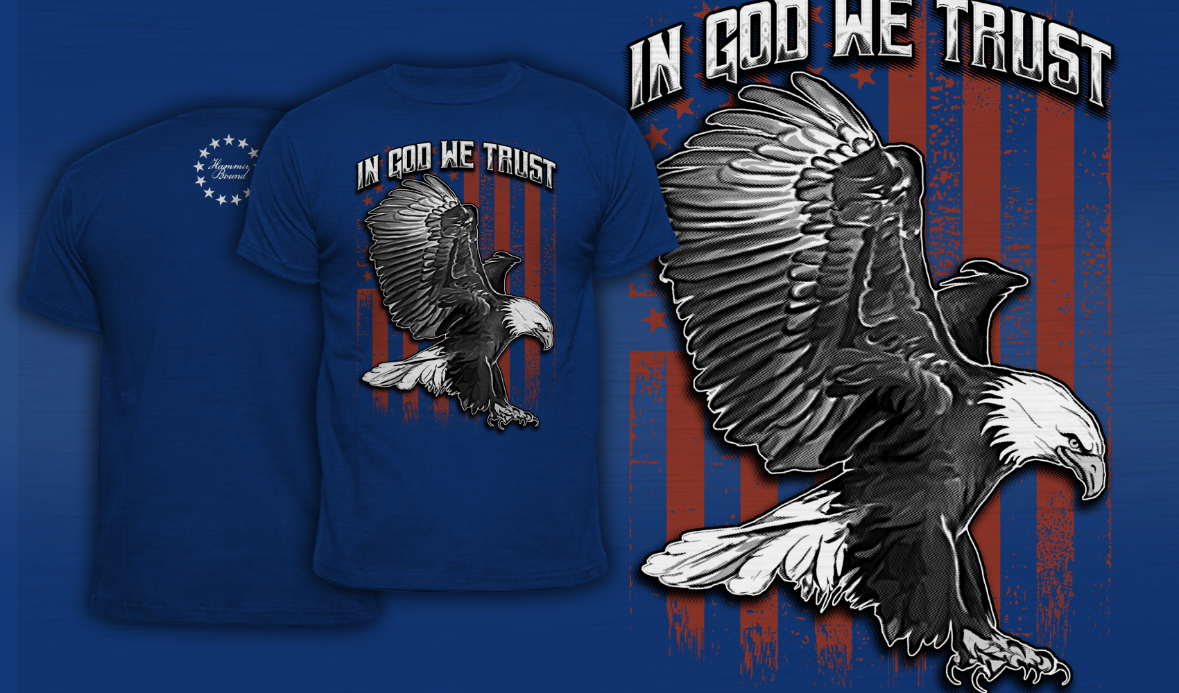 In God We Trust - Men's T-Shirt Blue