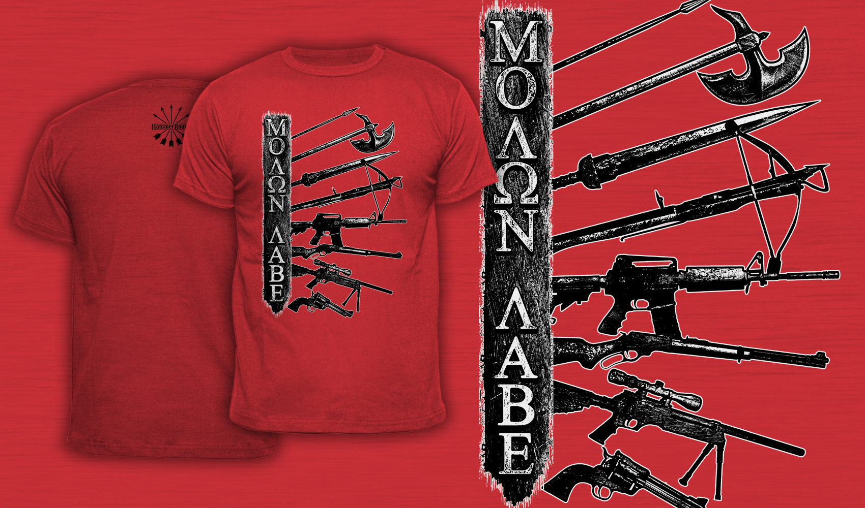 Molon Labe - Men's T-Shirt Red