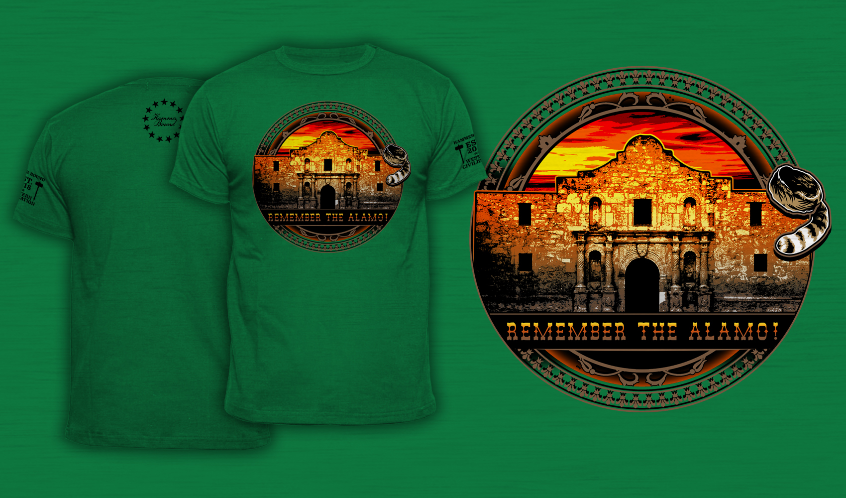 Remember The Alamo! - Men's T-Shirt Green