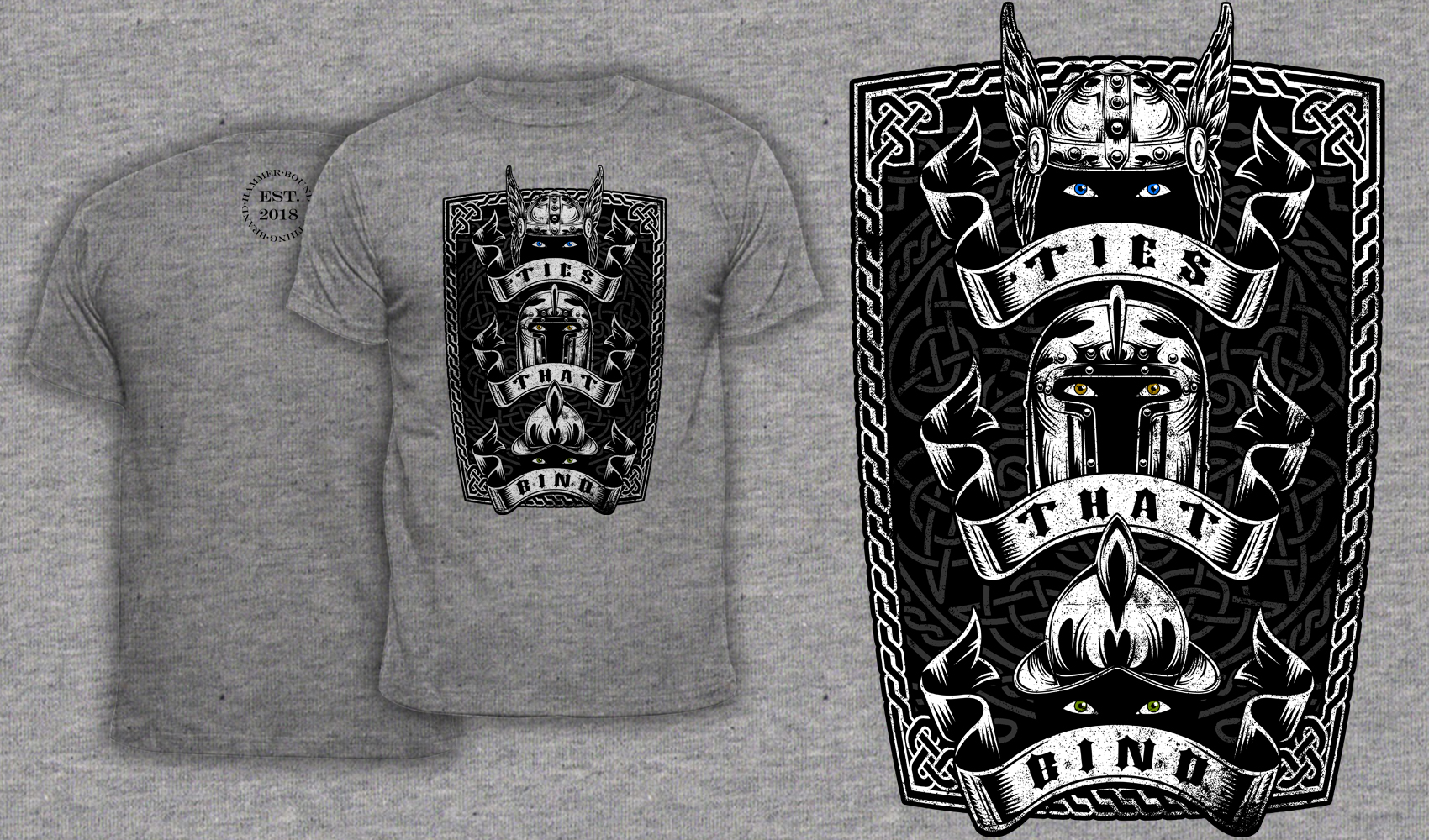 Ties That Bind - Men's T-Shirt Heather Gray