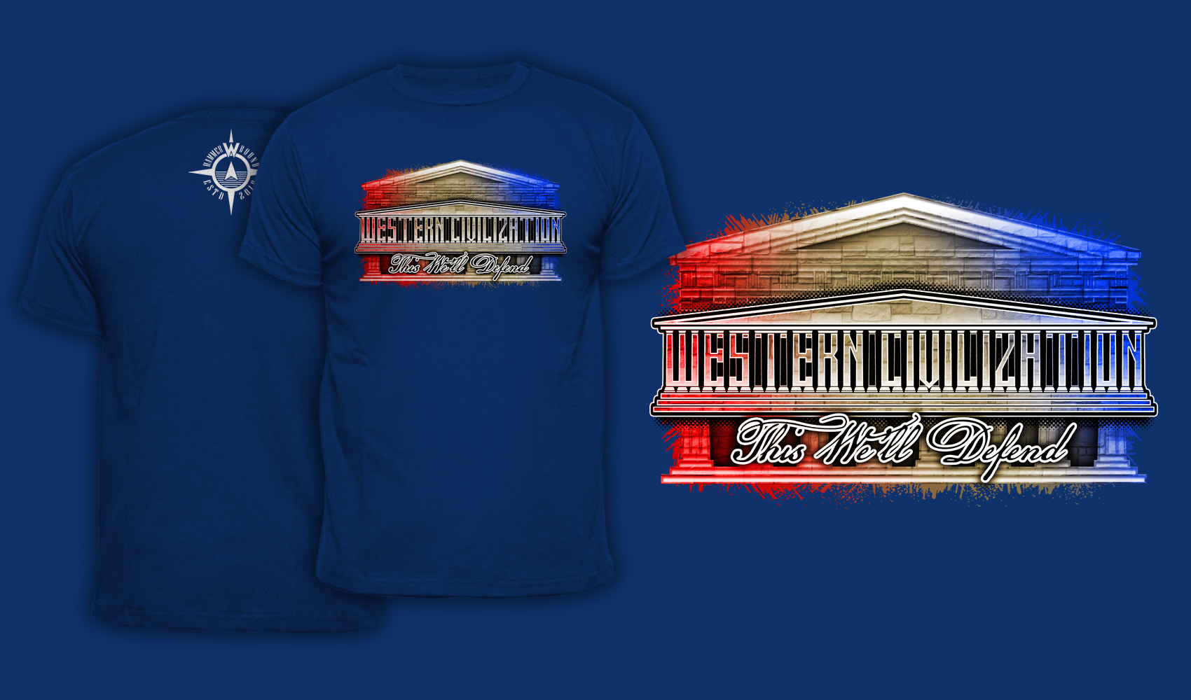 Western Civilization This We'll Defend - Women's T-Shirt Ocean Blue