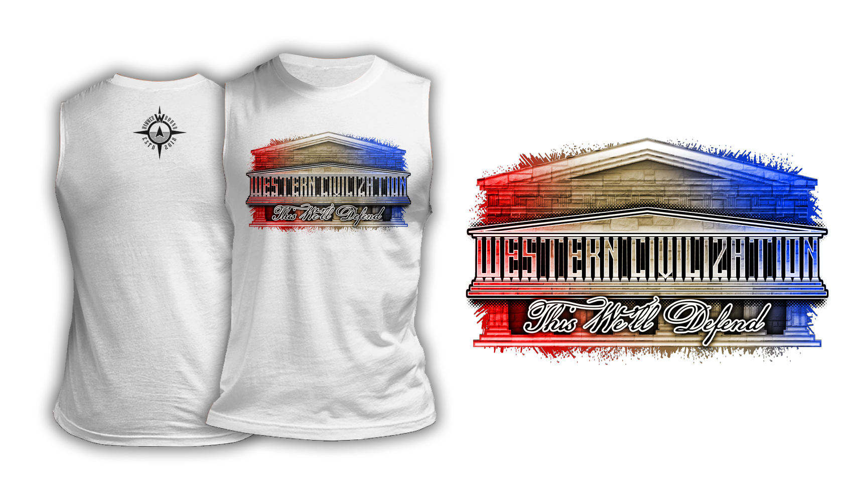 Western Civilization This We'll Defend - Muscle Shirt White